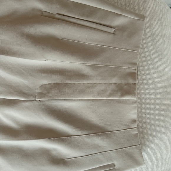 Cream high waist tailored pants - Picture 4 of 5